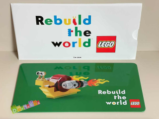 Lego VIP 5007158 - Plechová cedule / Rebuild the World