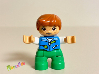 Lego Duplo Dítě - kluk s modrou vestou