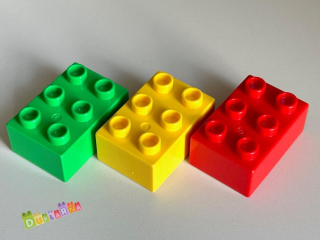 Lego Duplo Kostka / kostky 2x3  3 kusy 