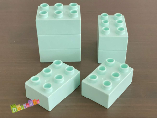 Lego Duplo Kostka / kostky 2x3 světle modrá