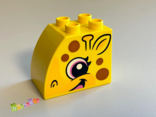 Lego Duplo - Kostka hlava - obličej žirafy