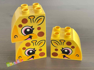 Lego Duplo - Kostka hlava - obličej žirafy