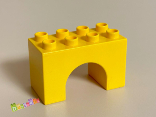 Lego Duplo most - kulatý žlutý / podpěra pod most 