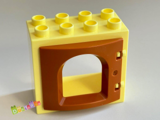 Lego Duplo okno světle žluté
