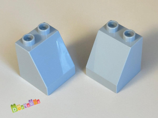Lego Duplo Kostka 2x2x2 zkosená šedá vysoká