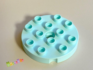 Lego Duplo - deska kulatá / kruhová podložka NOVÁ - 4x4 modrá
