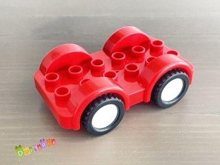 Lego Duplo auto - podvozek červený