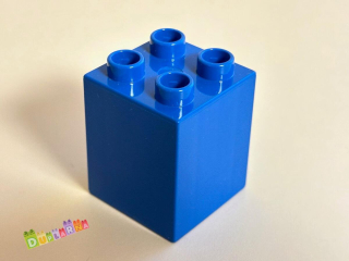 Lego Duplo - Kostka / kostky 2x2x2 modrá