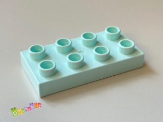 Lego Duplo Kostka 2x4 placatá světle modrá