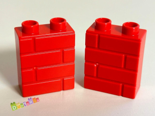 Lego Duplo - Kostka vysoká červená - zeď