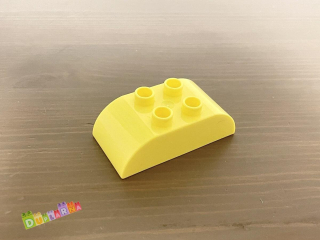 Lego Duplo Kostka 2x4 zaoblená světle žlutá