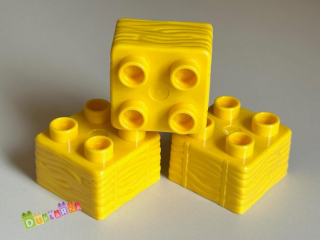 Lego Duplo - Kostka SENO / kostky 2x2 žlutá / Sláma