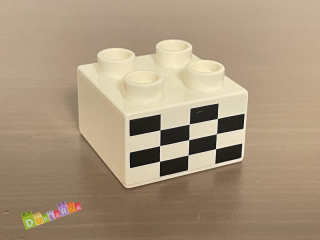 Lego Duplo - Kostka s potiskem - šachovnice