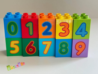 Lego Duplo Kostky s čísly, čísla 0-9