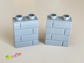 Lego Duplo - Kostka vysoká šedá - zeď