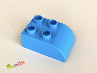 Lego Duplo Kostka 2x3 zaoblená tmavě tyrkysová