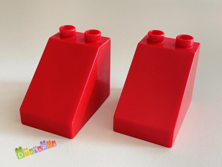 Lego Duplo - Zkosená / Střecha červená