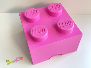 Lego BOX tmavě růžový