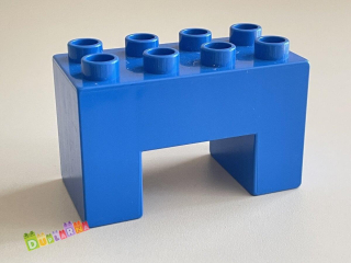 Lego Duplo most - hranatý modrý / podpěra pod most 