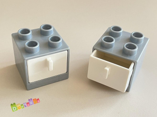 Lego Duplo šuplík / skříňka šedá