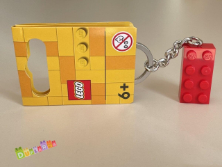 Lego 850154 klíčenka - Přívěsek na klíče – Červená kostka 2x4