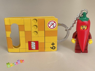 Lego 854234 klíčenka - Přívěsek na klíče – Dívka v kostýmu chilli papričky