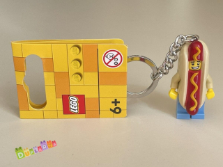 Lego 853571 klíčenka - Přívěsek na klíče – Chlapík v kostýmu párek v rohlíku