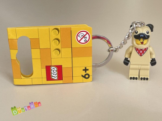 Lego 854158 klíčenka - Přívěsek na klíče – Chlapík v kostýmu buldočka