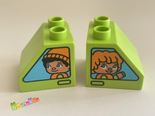 Lego Duplo - Kostka s potiskem děti (holka, kluk)
