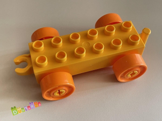 Lego Duplo vláček - podvozek světle oranžový