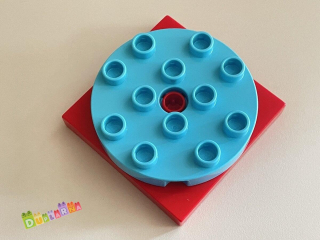 Lego Duplo otočná kostka velká kulatá tyrkysová