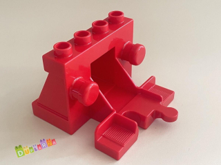 Lego Duplo koleje - koncová kolej červená (zarážka)