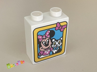 Lego Duplo - Kostka s potiskem - Minnie a kočička