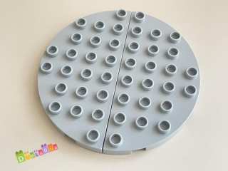 Lego Duplo Podložka 4x8 kulatá šedá zaoblená