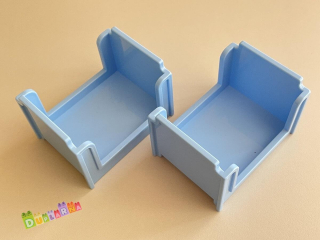 Lego Duplo Postel / postýlka světle modrá nová