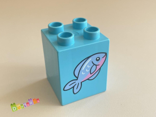 Lego Duplo - Kostka s potiskem - ryba