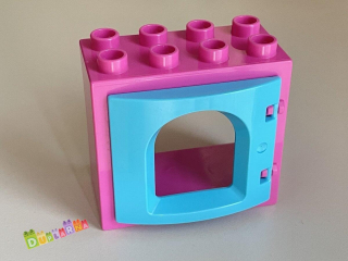 Lego Duplo okno růžové/ tyrkysová výplň