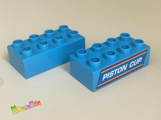 Lego Duplo - Kostka 2x4 s potiskem "Piston Cup"
