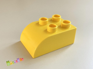 Lego Duplo Kostka 2x3 zaoblená žlutá