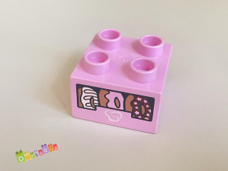 Lego Duplo - Kostka s potiskem - donuty