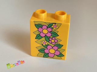 Lego Duplo - Kostka s potiskem - květiny