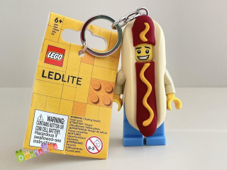 Lego 5005705 svíticí klíčenka - Světlo na klíče – Chlapík převlečený za párek v rohlíku