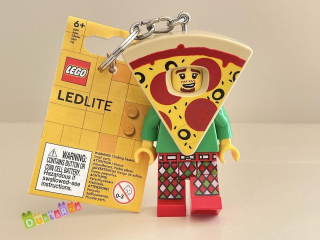 Lego 5005705 svíticí klíčenka - Světlo na klíče – Chlapík převlečený za Pizza