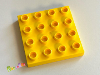 Lego Duplo - deska / podložka 4x4 žlutá