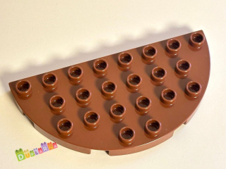 Lego Duplo Podložka 4x8 zaoblená tmavě hnědá