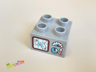 Lego Duplo - Kostka s potiskem mapa a joystick