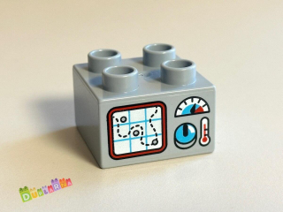 Lego Duplo - Kostka s potiskem mapa a joystick