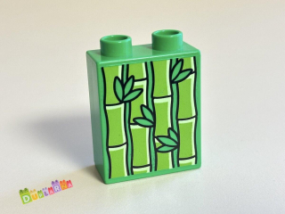 Lego Duplo - Kostka zelená s potiskem - bambus