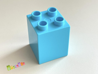Lego Duplo - Kostka / kostky 2x2x2 tyrkysová