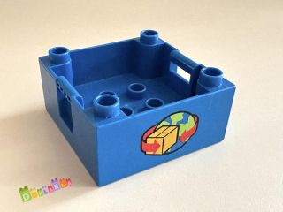 Lego Duplo Kabina modrá nákladní, korba k vagonu